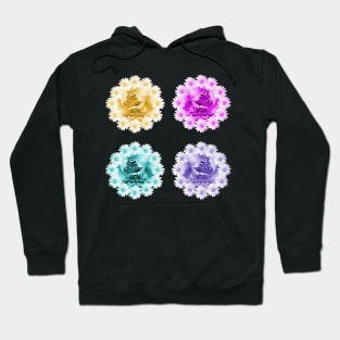 butterfly daisies blossoms bloom flower butterflies insects Hoodie